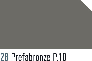 Alu-Verbundplatte PREFABOND eins. 28 Prefabronze P.10 Schutzfolie/ eins.Rückseite Primer o. Schutzfolie 4010x1535x4mm 0,5 Deckschicht - B1 schwerentflammbar