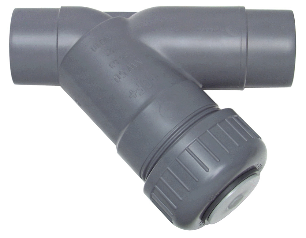 Schmutzfänger Typ 305 ABS Mit Klebestutzen metrisch d 20 mm, DN 15 mm, EPDM