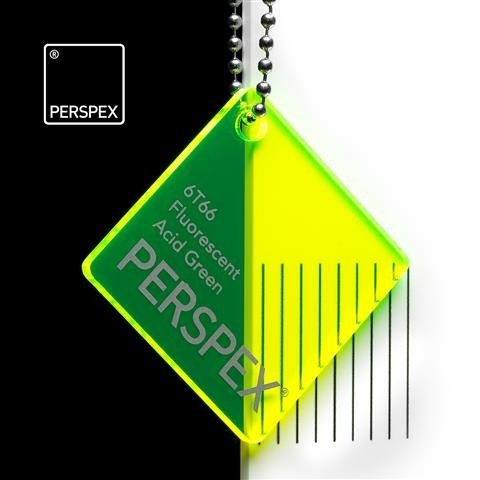 Perspex GS Fluorescent acid grün 6T66 3050x2030x5mm