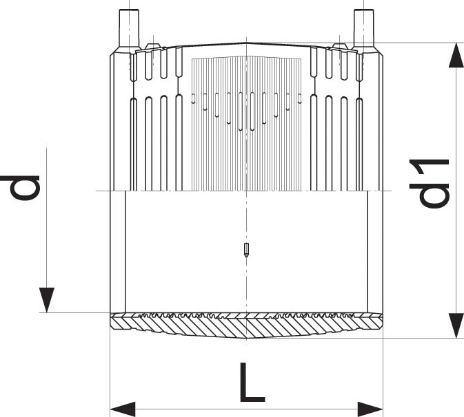 ELGEF Plus Elektroschweiss-Muffe PE100 d75-315mm / SDR11