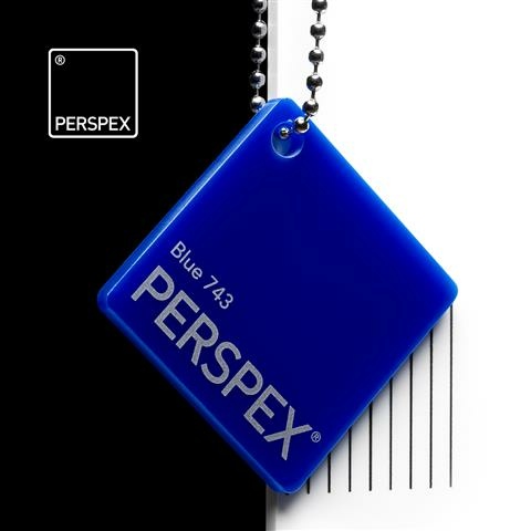 Perspex GS Platte blau 743 3050x2030x3mm