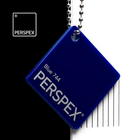 Perspex GS Platte blau gedeckt 744 3050x2030x5mm