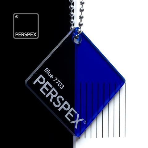 Perspex GS Platte blau transparent 7703 3050x2030x3mm