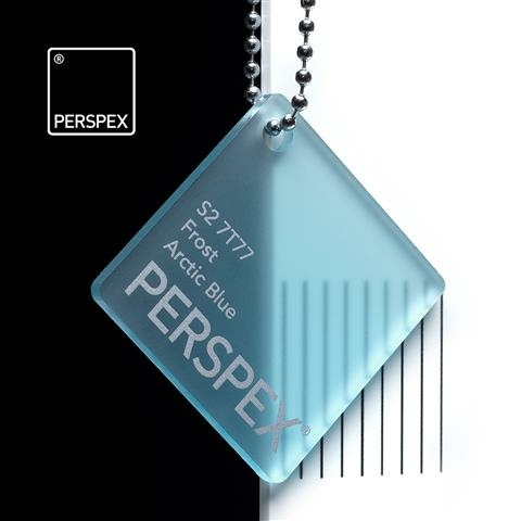 Perspex GS Platte arctic blue 7T77 satiniert 3050x2030x3mm