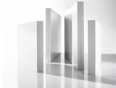 Simona CELPLAST PVC Integralschaumplatte 9002 weiss, eins. Schutzfolie 3050x1220x24mm