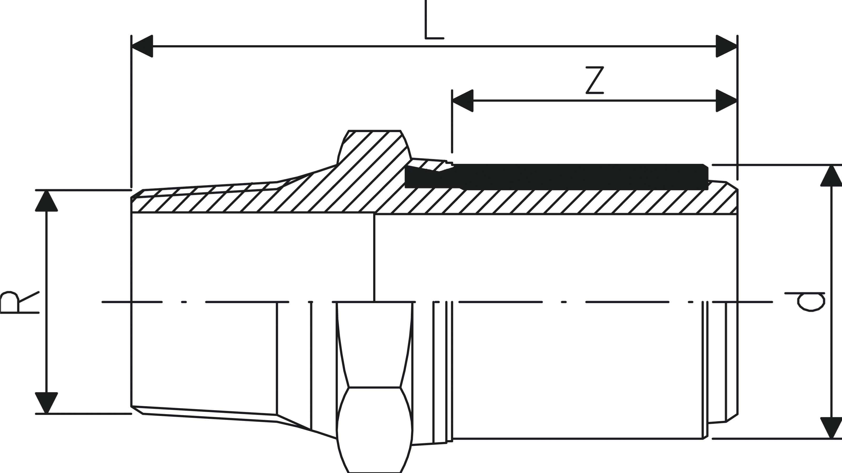 ELGEF Plus Übergangsadapter PE/Messing  d20-63mm / SDR11 / Aussengewinde R