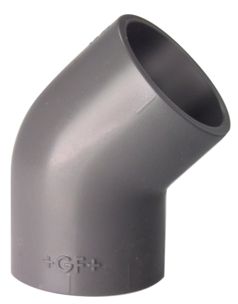 Winkel 45° ABS metrisch d 20 mm, PN 16 bar