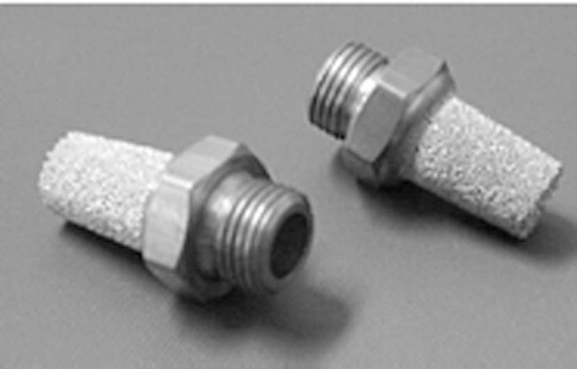 für Pneumatik-Steueranschlüsse Schalldämpfer aus Sintermetall Dimension M 5 mm, Bezeichnung Schalldäpfer T20M0500
