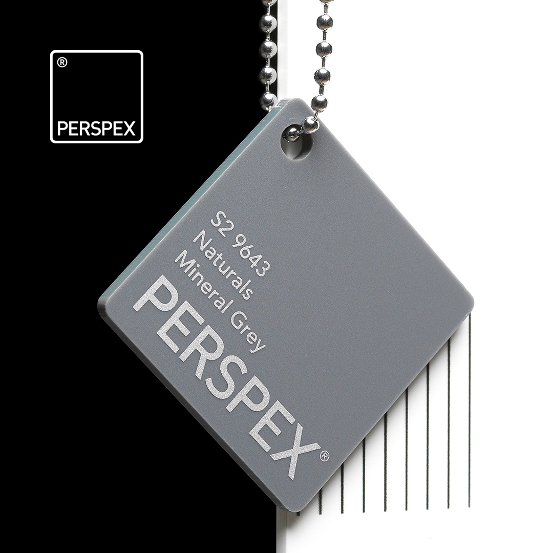 Perspex GS Platte mineral grey 9643 satiniert 3050x2030x3mm