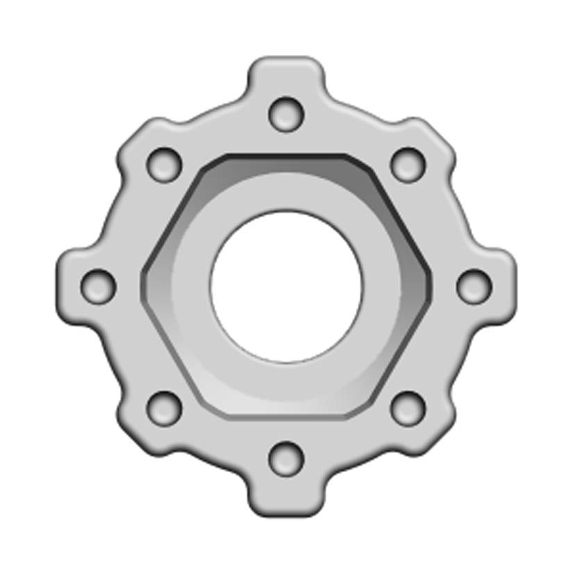 Druckstück Set d 40 mm, Zoll 1 1/4 inch