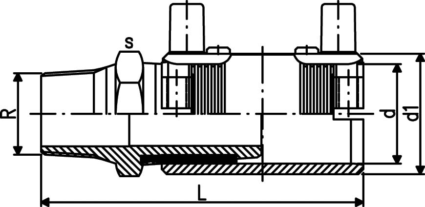 ELGEF Plus Übergangsmuffe PE/Messing  d20-63mm / SDR11 / Aussengewinde R