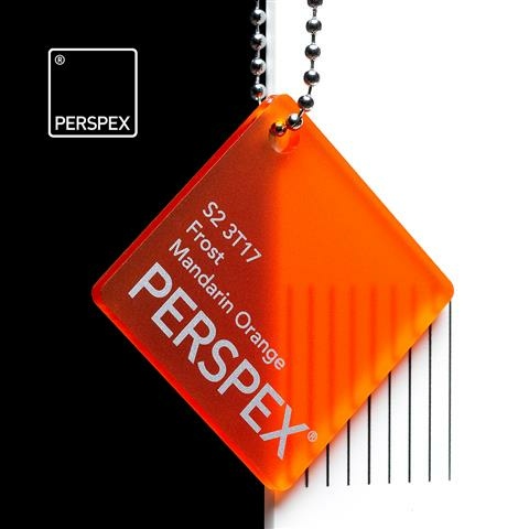 Perspex GS Platte Mandarin Orange 3T17 satiniert 3050x2030x3mm