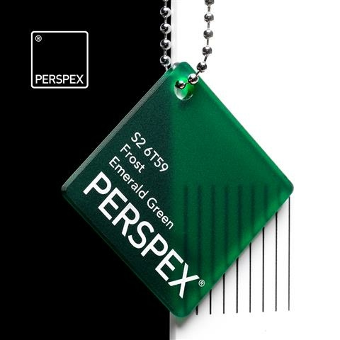 Perspex GS Platte emerald green 6T59 satiniert 3050x2030x5mm