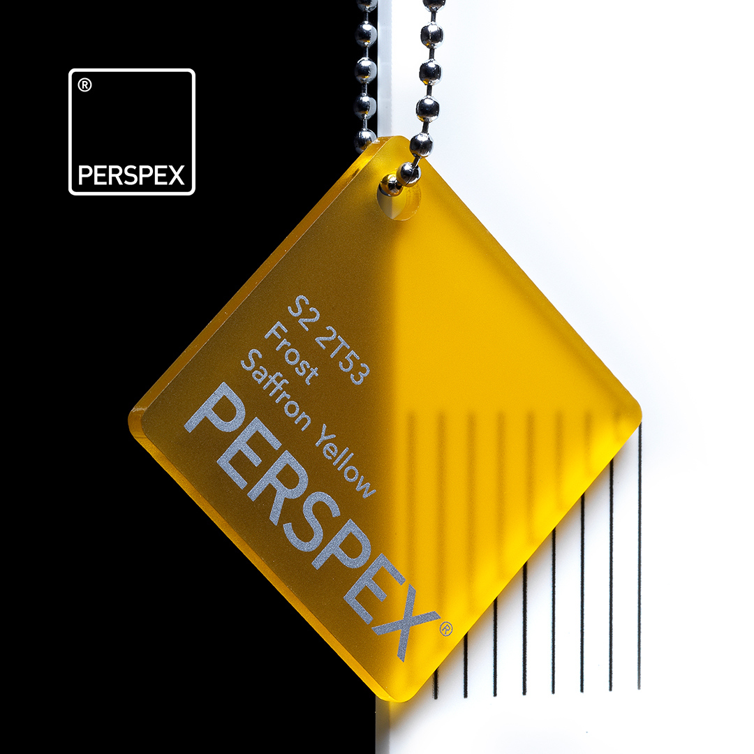 Perspex GS Platte saffron yellow 2T53 satiniert 3050x2030x3mm