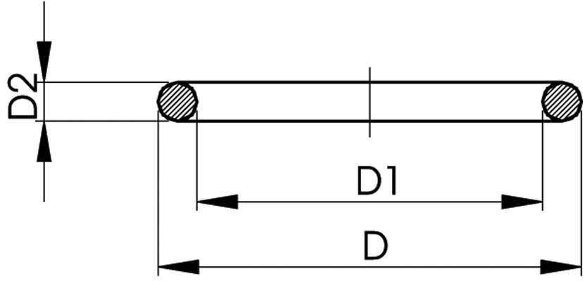 O-Ring silikonfrei d 16 mm, EPDM