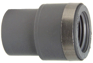 Reduktions-Nippel ABS metrisch Rp d 63 mm, Rp 1 1/2 inch
