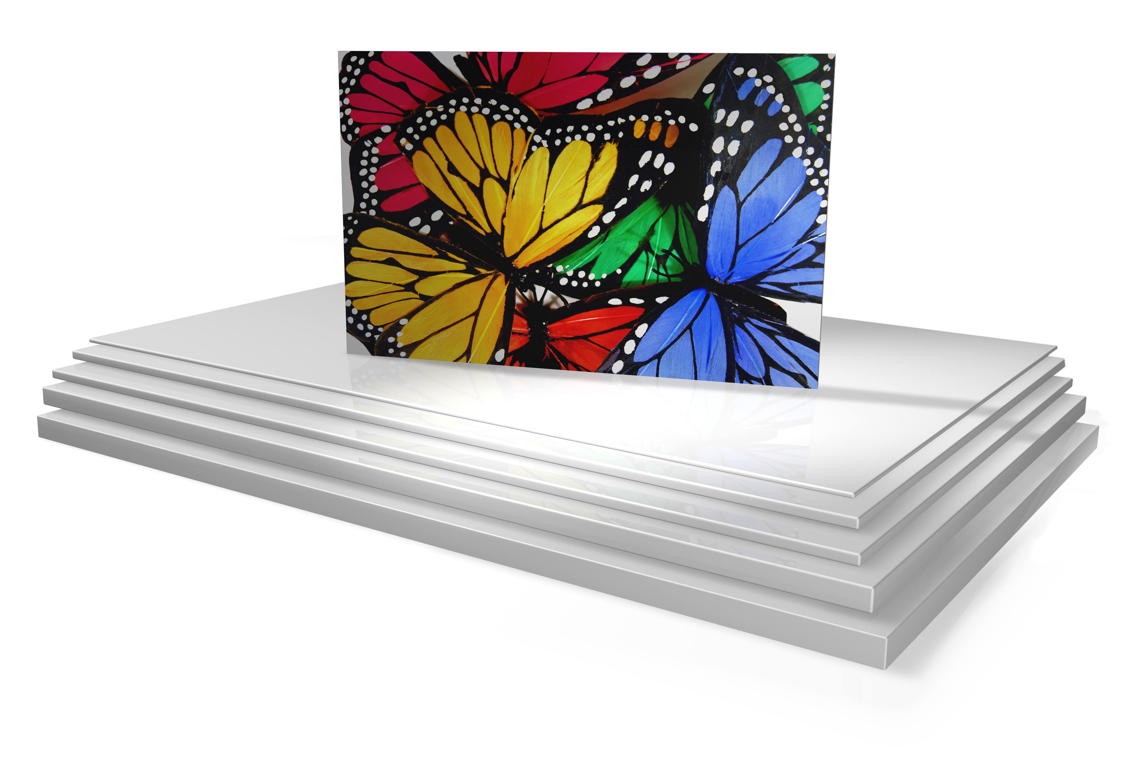 PVC Hartschaumplatte KömaPrint weiß 667 2440x1220x5mm (mit einseitiger Schutzfolie, B1)