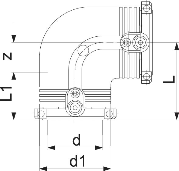 ELGEF Plus Winkel 90° PE100  d20-63mm / SDR11
