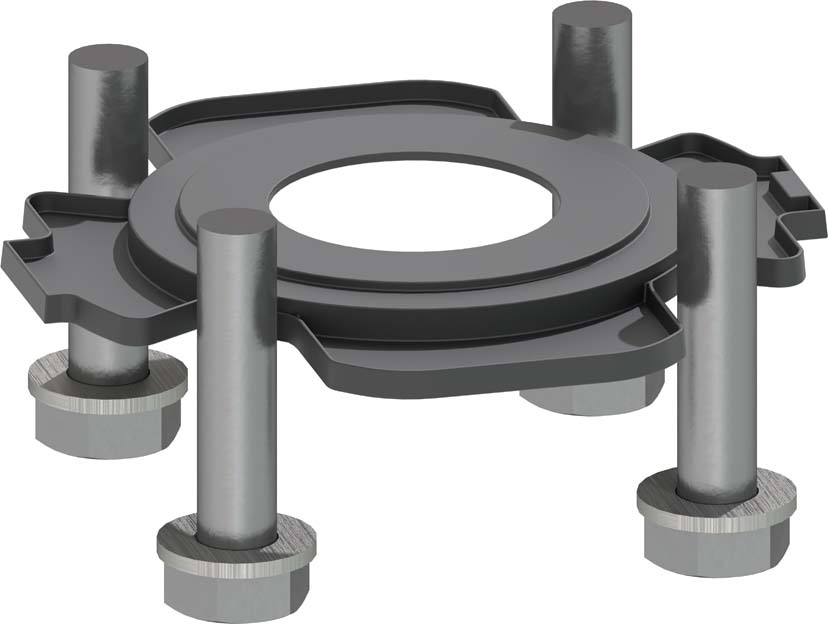 Zwischenelement Pneumatisch Typ 240 / 241 / 242 Ohne Handbetätigung d 280 mm, Antrieb PA65 FC/FO